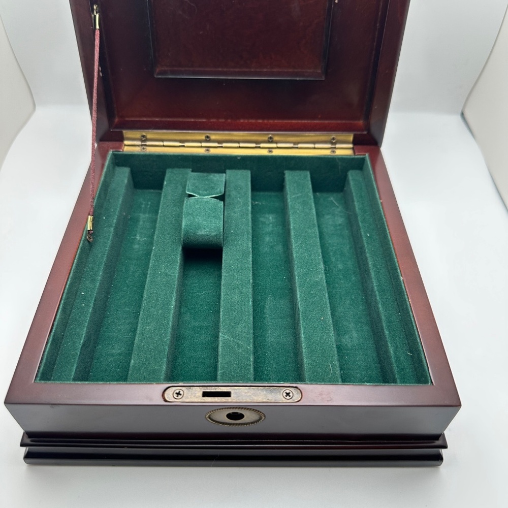 Vintage Bombay Company Mahogany Jewelry Box - Picture 7 of 15